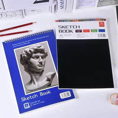 A4 Spiral Sketchbook, Thick Drawing Paper, Professional