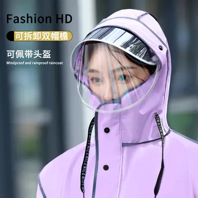 Full-body waterproof raincoat for e-scooter and bicycle - 4