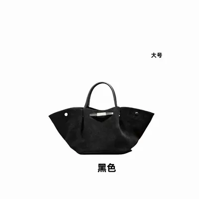 Demellier Flügeltasche, echtes Leder, große Tote-Tasche - 10