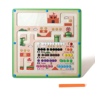 Magnetic maze ball toy, 2-3 years, number and concentration training - 7