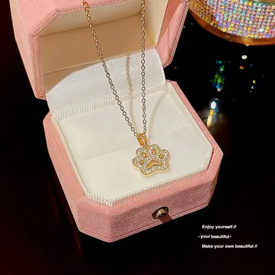 Koreanischer Titanzahl-Anhänger aus Stahl, leicht, luxuriös, Nischenstil, vielseitiges Design, Kettenanhänger, Sommerlichkeit, Schlüsselbeinkette, verblassungsfreie Damenaccessoires