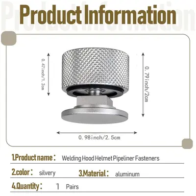 Source title helmet connector element aluminum parts non-slip silicone gasket screw head anodized (