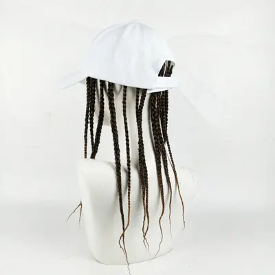 Baseball Cap Wig, One-Piece Synthetic Fiber Long Straight Hair Fashion Wig