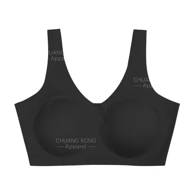 Kadın U Yaka Arkası Açık Hafif Spor Sütyen, Çıkarılabilir Göğüs Pedi, Dikişsiz - 7