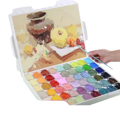 Gouache-Farben-Set, 24 Farben, tragbar, Anfänger