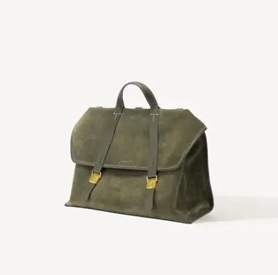Women's Genuine Leather Backpack, Large Capacity, Laptop Compartment - 9