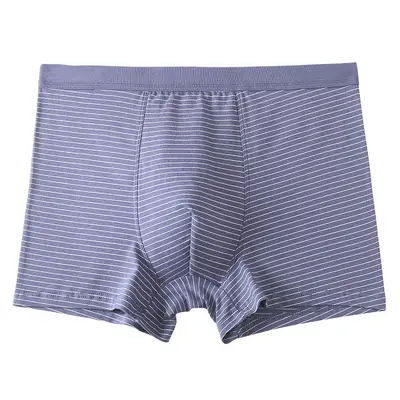 Pure Cotton Men's Seamless Breathable Boxer Briefs Plus Size Mid-High Waist - 9