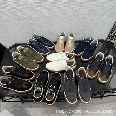 2026LP1:1 Herren-Schnürschuhe aus echtem Leder, Freizeitschuh