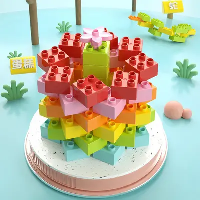 Großhandel kompatible LEGO Großsteinbausteine Spielzeug Grundbaublöcke Zubehör spezielle Formteile Bulkteile - 4