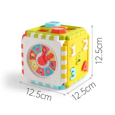 Six-Sided Educational Puzzle Cube Toy for Early Childhood Cognitive Development - 6