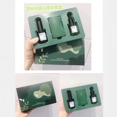 Herisse Tea Tree Blackhead Remover Extract Trilogy Set Nose Patch Nose Mask Blackhead Export Liquid Pore Shrinking Cleansing - 2