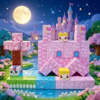 Manyetik Yapı Blokları Puzzle Çocuk Eğitici Oyuncak - 3