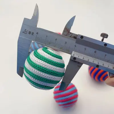 Colorful Nylon Woven Knot Ball Cat Toy, Self-Play - 4