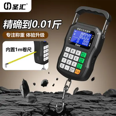 50kg portable hanging scale with voice announcement