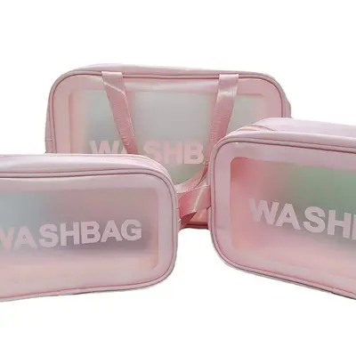Large Capacity Transparent Waterproof PVC Makeup Bag
