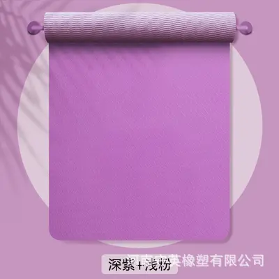 双人tpe瑜伽垫专业防滑加宽加厚大尺寸130cm儿童舞蹈专用垫子批发 - 11
