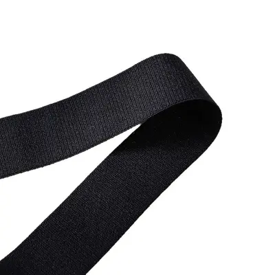 Naylon Çift Yüzlü Elastik Şerit 1 cm, Siyah ve Beyaz, İç Giyim Aksesuarı - 5