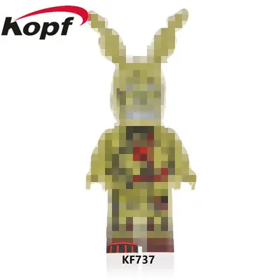 KF6071 WM6170 V1005 Yapı Blok Ayı Figürü Mini Figür Seti - 11