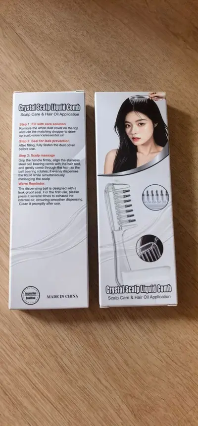 Crystal Scalp Serum Applicator Comb for Minoxidil and Essential Oils - 11