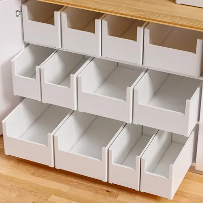 Schrank-Aufbewahrungsbox, aufrecht, mit Schublade