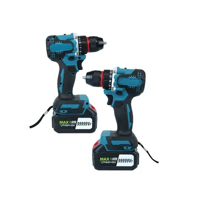 13mm impact electric drill screwdriver set home small electric drill rechargeable multi-function lithium battery two-speed drill