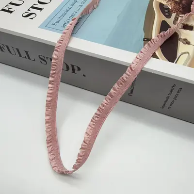 Naylon Elastik Bant, 1,0 cm ve 1,5 cm Parlak Kumaş, Oyuncak Bebek Giysisi için - 9