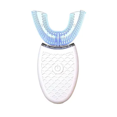 U-Shaped Adult Electric Toothbrush, Silicone Soft Bristles, Rechargeable, Waterproof, Time
