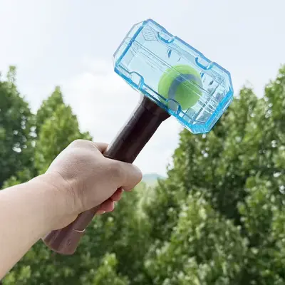 TPR Rubber Dog Toy for Medium and Large Dogs, Squeaky Ball Hammer