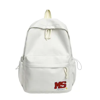 Middle School Girls' Backpack, Letter Print, Large Capacity - 8
