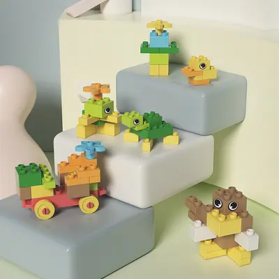 Children's Large Building Blocks, Animal Educational Toy - 3