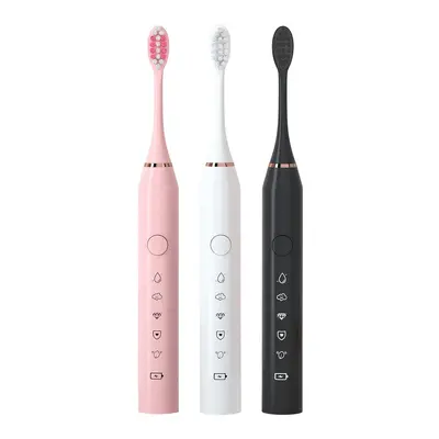 Rechargeable Electric Toothbrush for Adults, Soft Bristles, Couple Set - 6