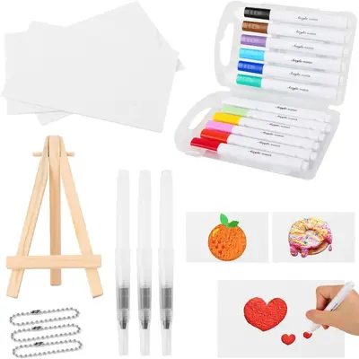 Sihirli Kabarık Boya Seti, DIY Kabarık Boya Kağıdı ve Fırça - 7