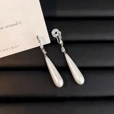 Quastenohrringe für eckige und runde Gesichter elegantes Design - 12