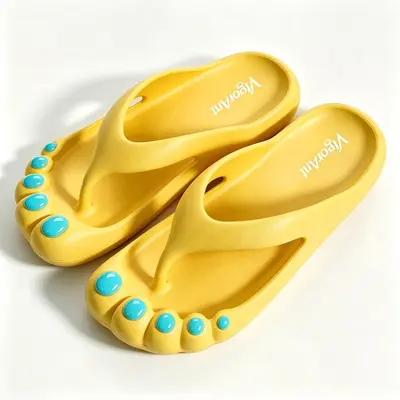 EVA Beach Slippers, Anti-Collision Toe, Quick-Dry Breathable, Five-Toe Design - 8