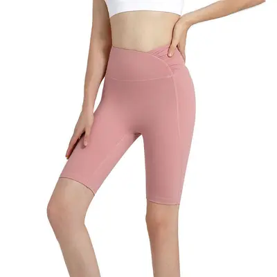 Yoga-Leggings, Damen 5/4-Shorts, Hochbund Sport-Fitness große Größen