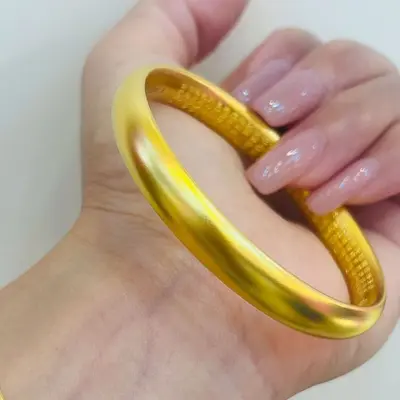24K gold plated lotus heart sutra bracelet and ring