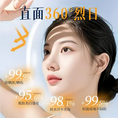 XH美白隔离防晒霜提亮防汗防水防晒防紫外线高倍补水保湿防晒乳