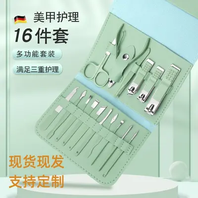 19-piece nail care set with nail clippers, foot care tools, ear cleaner - 8