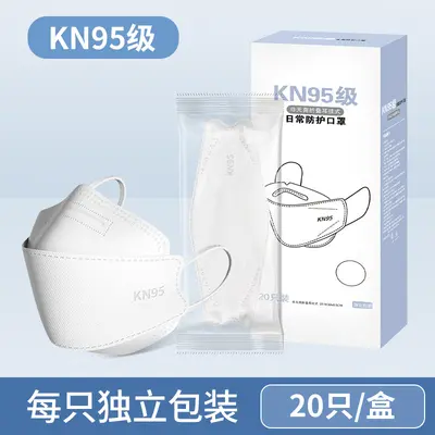 KN95 Balık Model Yetişkin Maske, Tek Kullanımlık, 4 Katmanlı - 8
