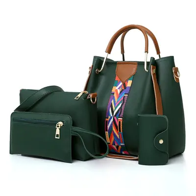Damenhandtasche 2024, Vierteiler-Set mit Eimertasche - 9