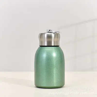 Mini Thermos Cup with Pull Ring, Pocket Size, Simple and Stylish Design - 8
