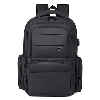Men's Backpack, Oxford Fabric Urban Commuter Bag, Large Capacity - 5