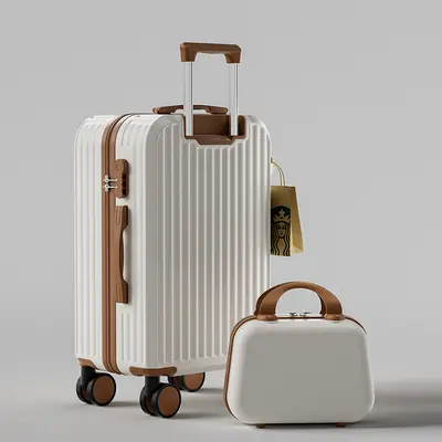 2025 Korean style wheeled luggage, stylish, sturdy and durable suitcase, universal silent wheels, coded box for male and female students - 8