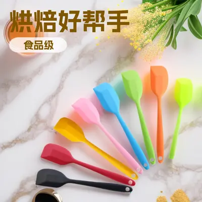 Silikon spatula ayrı ayrı paketlenmiş küçük büyük pişirme aracı spatula gıda sınıfı entegre yumuşak spatula krem ​​spatula
