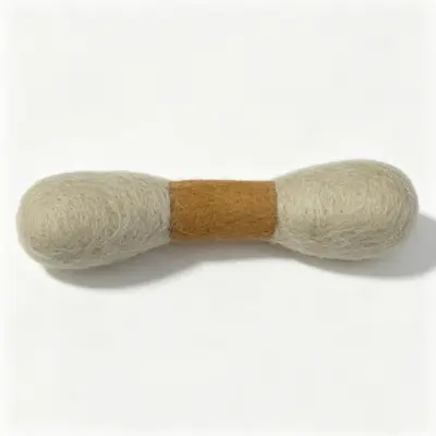 Pure Wool Cat Toy with Large Cotton Swab and Catnip - 7