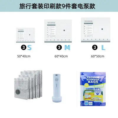 Vacuum Compression Storage Bags for Luggage and Clothing - 13