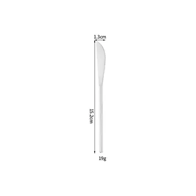 Japanese-Style 304 Stainless Steel Fruit Fork and Long Handle Coffee Stirring Spoon - 9