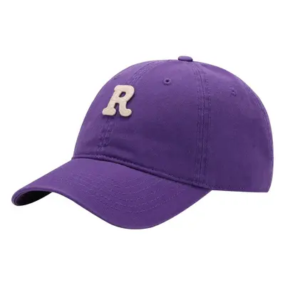 Koreanische vielseitige Gesichtsverjüngung kleine R-Buchstaben-Baseballkappe, gebogene Kante Sonnenschirm Herbst und Winter neue Mode erweiterte Sonnenschutz Enten-Schnabel-Kappe - 8