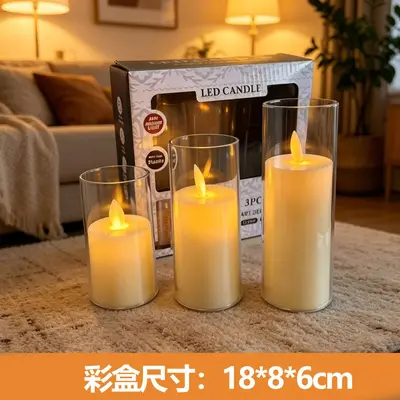 LED Electronic Candle Light - Realistic Fake Candle Wedding Photography Decoration Candle Ambiance Light Outdoor Lighting Lamp - 9