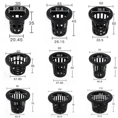 Plastic Hydroponic Planting Basket for Balcony Vegetable Growing, Soilless - 8